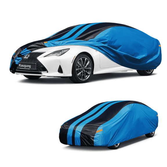 Car Cover Waterproof Custom Fit Lexus RC 200t, RC 300, RC 350, RC F (2015-2024) Full Exterior Cover for Automobiles Lightweight Resistant Outdoor Sun UV Rain Dust Snow Wind Protection.