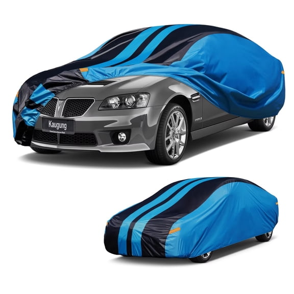 Car Cover Waterproof Custom Fit Pontiac G8 (2008-2009) Full Exterior Cover for Automobiles Lightweight Resistant Outdoor Sun UV Rain Dust Snow Wind Protection.