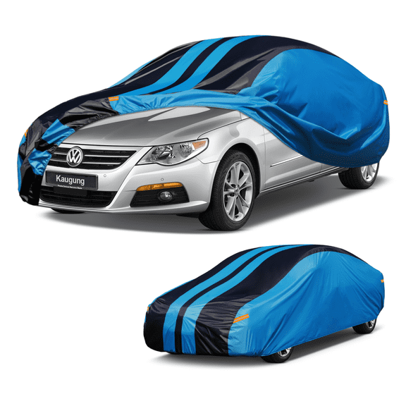 Car Cover Waterproof Custom Fit Volkswagen CC (2008-2017) Full Exterior Cover for Automobiles Lightweight Resistant Outdoor Sun UV Rain Dust Snow Wind Protection.