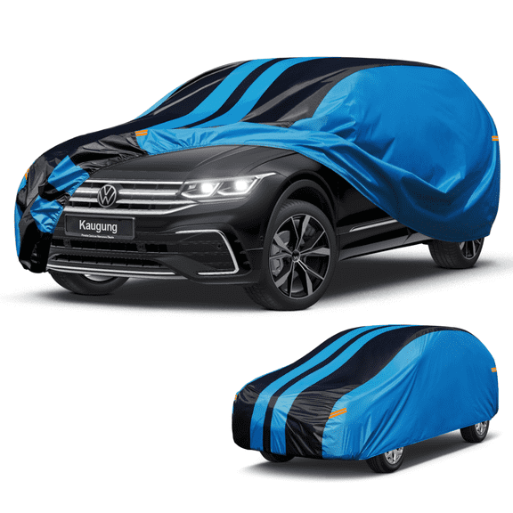Car Cover Waterproof Custom Fit Volkswagen Tiguan (2007-2024) Full Exterior Cover for Automobiles Lightweight Resistant Outdoor Sun UV Rain Dust Snow Wind Protection.