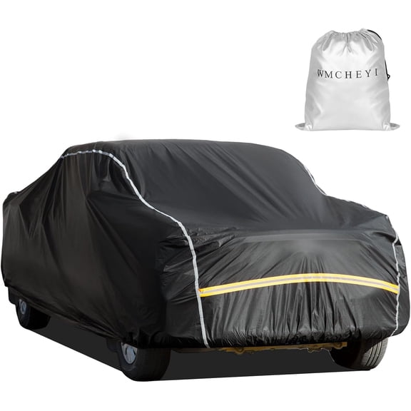 Car Cover Waterproof All Weather,6 Layers Car Covers for Automobiles, Full Exterior Cover with Zipper, Outdoor Car Cover Sun UV Rain Snow Wind Protection, Fit for 185"(185*70*59 inch)Sedan