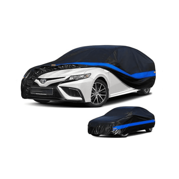 Car Cover Waterproof All Weather for Automobiles, Universal Fit Sedan Coupe Chevrolet , Ford Mustang, Honda Accord/Civic, KIA, Hyundai Sonata, Nissan etc.