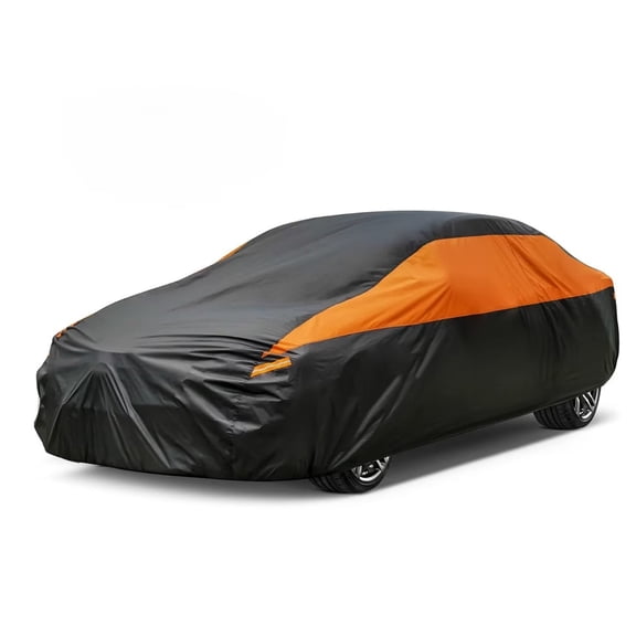 Car Cover for Automobiles Waterproof All Weather, Size A3 Fit for Sedan 175 to 183 inch，Black