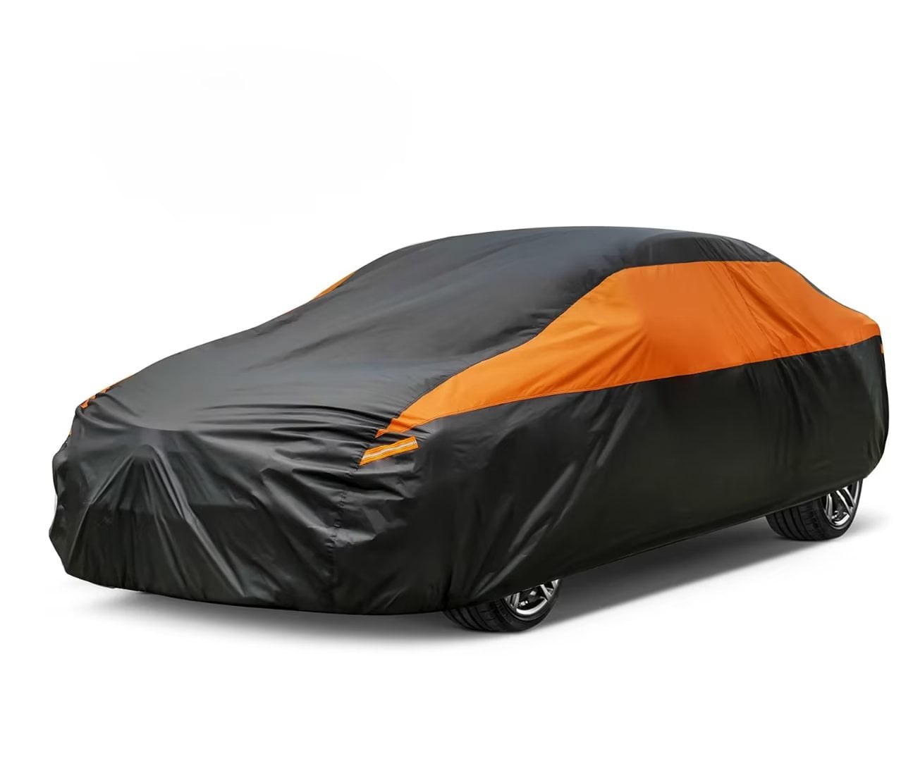 Car Cover for Automobiles Waterproof All Weather , Size A4 Fit for Sedan 184 to 193 inch, Black