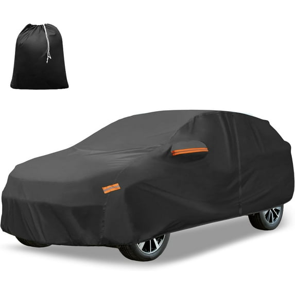 Car Cover for Nissan X-Trail 2010-2025 210D-PU Outdoor Full Car Cover All Weather with Door Zipper for Waterproof Windproof Sun Rain Snow Protection