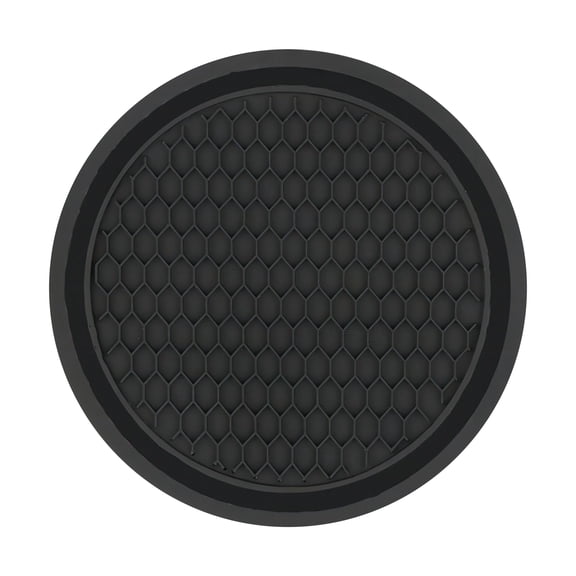 Car Cup Coaster, Non-Slip PVC Soft Rubber, Universal Fit 2.4 Inch 6 Pack Black Car Cup Holder Insert Coaster, Keep Vehicle Cup Holders Clean Dry For Most Cars Trucks SUVs