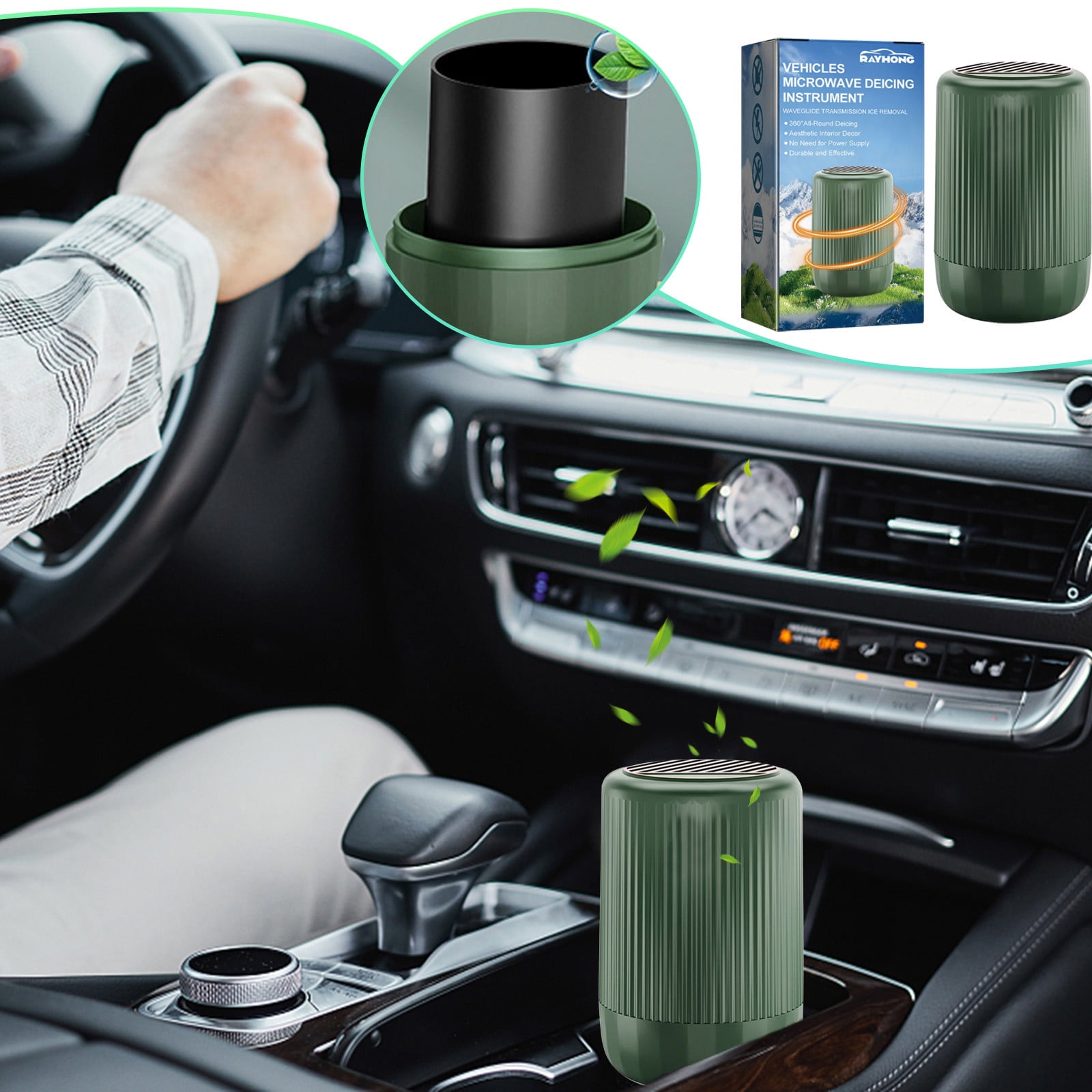 Car Cup Holder Aromatherapy Solid Balm, Car Aromatherapy Diffuser, Car Diffusers for Essential