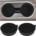 thumbnail image 1 of Car Cup Holder Coaster, 2.75 Inch Non-Slip Vehicle Cup Holder Insert Mats, Dustproof Automotive Interior Console Cup Insulated Pads Accessories, Universal for SUV, Sedan, Truck (Black), 1 of 6