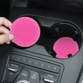thumbnail image 1 of Car Cup Holder Coaster, 2PC Honeycomb Cup Mat, Anti-Slip Waterproof Automotive Interior Coaster, Heat Insulation Car Mat for Daily Driving and Commuting, 1 of 5