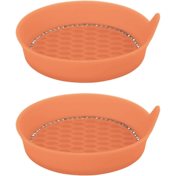 Car Cup Holder Coaster, Auto Cup Holder Coaster, Teacup Pad Protector, Fashion Vehicle Coasters Car Cup Coaster for Most Cars Women and Men, Orange