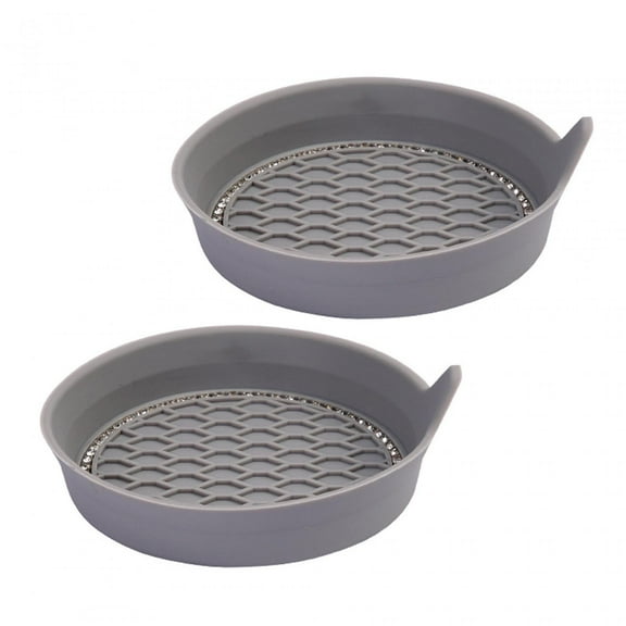 Car Cup Holder Coaster, Holder Coaster, Teacup Pad Protector, Fashion Vehicle Coasters Car Cup Coaster for Most Cars Women and Men Gray