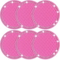 thumbnail image 1 of Car Cup Holder Coaster with Bling Crystal Rhinestone, 6 Pack Universal Auto Anti Slip Cup Holder Insert Coaster, Car Interior Accessories 2.75in, 1 of 5