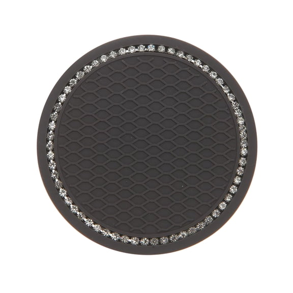 Car Cup Holder Coasters, Bling Cup Holder, Car Interior Accessories, 2.75 inch Silicone Anti Slip Crystal Rhinestone Car Coaster, Anti-Scratch Durable Silicone Mat for Water Bottle Coffee,1Pc