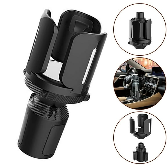 Car Cup Holder Expander Black Universal Vehicle cup holder car storage