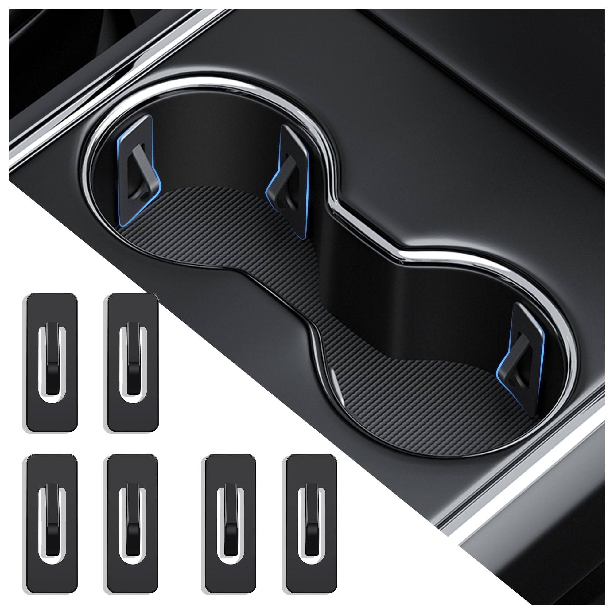 Car Cup Holder Insert with Adhesive,Cup Holder for Car Anti-Shake ...