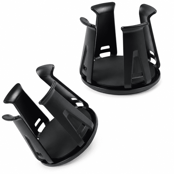 Car Cup Holder Inserts - 2 Pcs Adaptive Clamping Arm Anti-Spill Stable Drink Holder for Most Vehicles