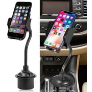 Car Cup Holder Mount, Nakedcellphone Adjustable Smart Phone Cradle for iPhone Xr/Xs/X/8/7/6 Plus, Samsung Galaxy S10/S10e/S10+/S9/S8/S7/J3/J7, LG Stylo 4/G8/G7/V40, Moto Z4, Jitterbug, Duraforce Pro