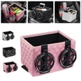 thumbnail image 1 of Car Cup Holder Organizer Foldable Cup Holder Car Storage Box Armrest Organizer with Tissue Slot Multifunctional Car Console Organizer for Vehicle Accessories Storage （White）, 1 of 4