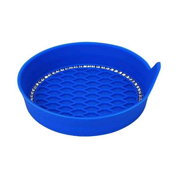 Car Cup Holder Pad, Bling Rhinestone Car Coaster Mat, Anti-Slip Insulation Pad for Car Cup Holder, Auto Interior Decoration and Drink Holder Accessories for Car
