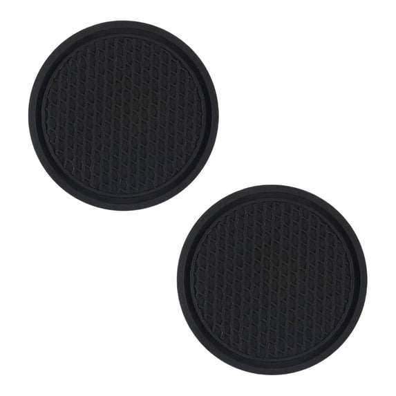 Car Cup Holder Pad, Non-slip Heat Insulation PVC Honeycomb Design Creative Interior Accessory Fit Coaster for Vehicle Universal Water Bottle Anti slip Mat Black