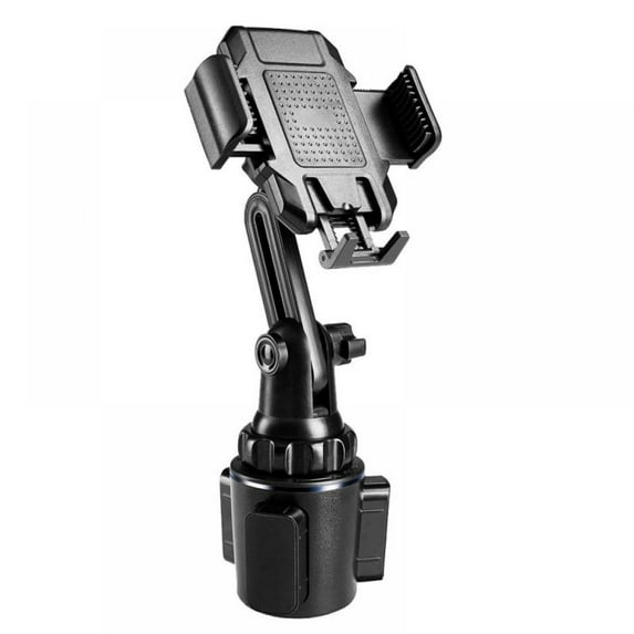 Car Cup Holder Phone Mount Adjustable Automobile Cup Holder Smart Phone Cradle Car Mount for iPhone 12 Pro Max/XR/XS/X/11/8/7 Plus/6s/Samsung S20 Ultra/Note 10/S8 Plus/S7 Edge(Black)