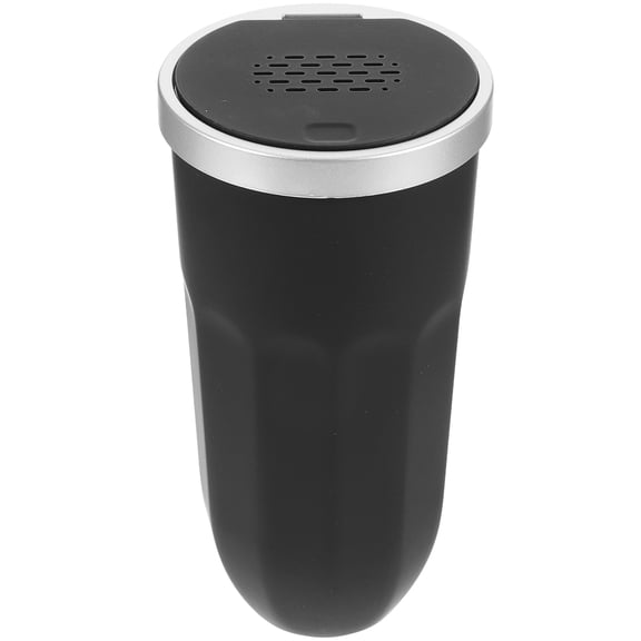 UPKOCH 1Pack Black Plastic Trash Can for Car Use Odor Insulation Feature
