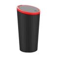 thumbnail image 1 of Car Cup Holder Trash Can Press Lid ABS+PP Material 6.42x3.35inch Auto Garbage Container (Red), 1 of 9