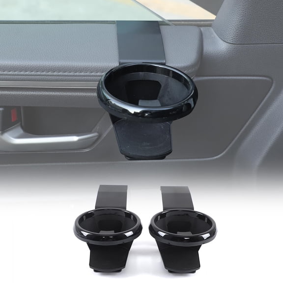 Car Cup Holder Water Cup Car Holder Compatible with Toyota Tundra Sequoia 2022-2026,Front Door Upper Edge Carbon Steel Cup Holder, Inner Door Panel Cup Bracket Interior Accessories VT4