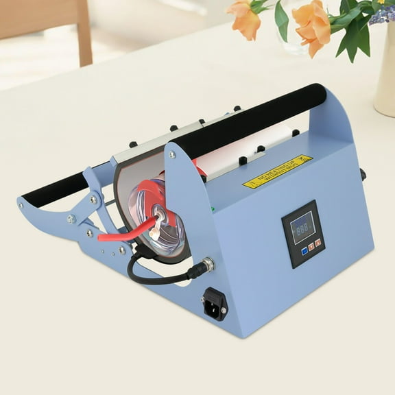 Car Cup Mug Press Heat Machine, Light Blue Tumbler Heat Press, Tumbler Heat Press Machine Used For 40oz Car Cups