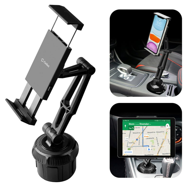 APPS2Car Retractable Car Phone Mount, Adjustable, Compatible with iPhone  14, 11, 8, Samsung Galaxy S10, A7, A8 : : Electronics