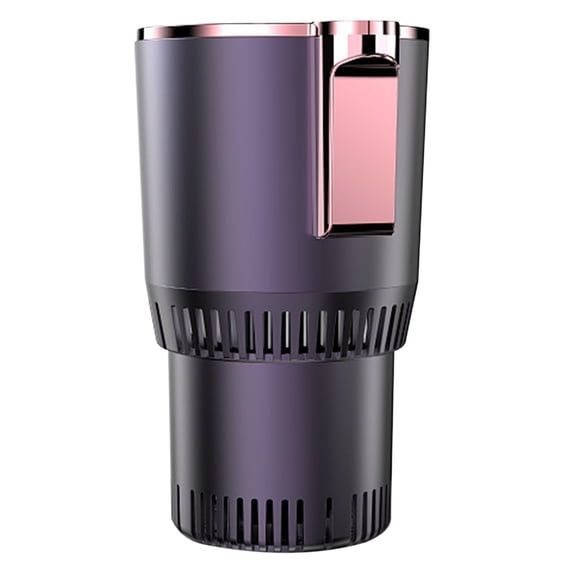 Car Cup Warmer Cooler 2 in 1 Thermoelectric Drink Cooler Heater for Car Home Use - Portable Beverage Warmer Chiller with LCD Display for Coffee Soda Beer - 12V Car Plug in Cup Holder Compatible