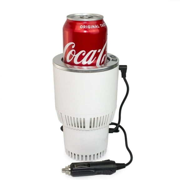 Yesinaly Car Cup Warmer Cooler 2-in-1 Premium 2-in-1 Car Cup Warmer Cooler( White Sliver)