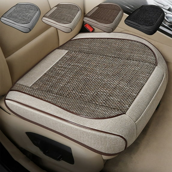 Car Cushions 23x23 Leather Car Seat Cushions All Season Universal Seat Cushions Fully Enclosed Leather Seat Cushions Seat Cover Breathable Seat Gray