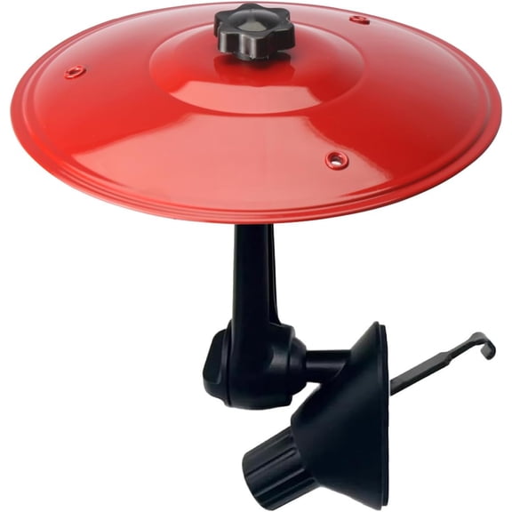 Car Cymbal Air Vent, Crash Cymbals, Mini Drums Set for Music Lovers, Easy Installation and Rugged, Drum Lover Gifts (Bright Red)