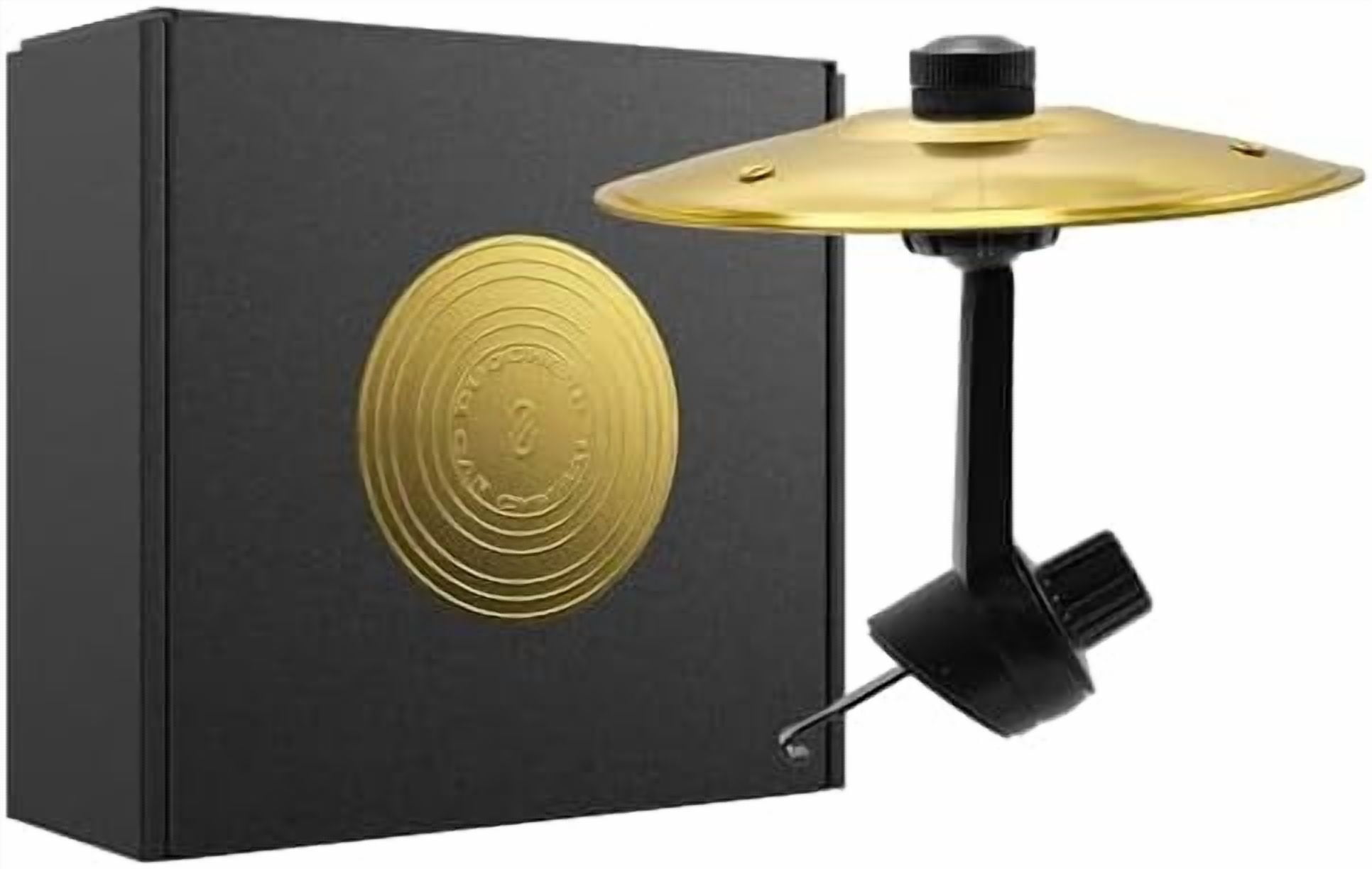 SEAFRONT Auto Crash Cymbal Mini Drum voor Voertuigen Air Vent Dash Small Fun Practical Accessories met Verstelbare ABS -beugel voor Drummers en Muziekliefhebbers (SILVER