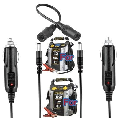Car DC Adapter Compatible with Stanley JumpiT J5C09D J509 Power Station Jump Starter