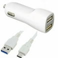 thumbnail image 1 of Car/DC Charger for Asus Zenfone 7 Pro,7,ROG Phone 3,ROG Phone II,5,5 (2018) ,5z,V Live,V,4 Pro,4,AR (Dual USB Port,Data Charging Cable included) - White, 1 of 2