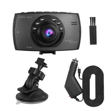 Car DVR, TeqHome 1080P Car Video Recorder with 90° Angle Loop Recording Night Vision