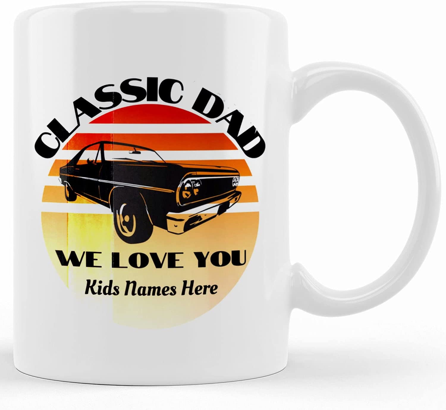 BMW Car Mug Personalized Your Name Gift Dad Father - Inspire Uplift