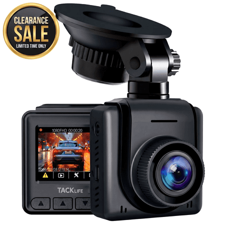 TACKLIFE Car Dash Cam, 1080p Full HD Dash Camera, 1.5" LCD Screen, 170° Wide Angle, Emergency and Loop Recording, Parking Monitor, Night Vision,G-sensor, WDR