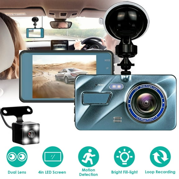 Car Dash Camera, Moclever Front and Rear Dual Dash Cam, 170 Super Wide Angle, 4.5inch Screen, G-Sensor, Parking Monitor, Motion Detection