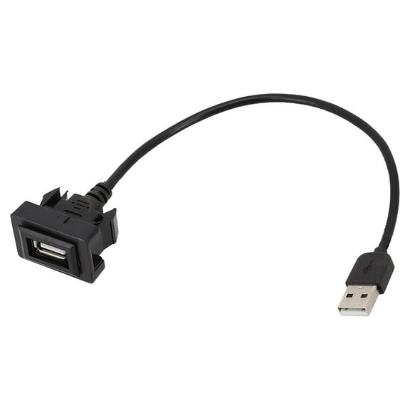 Car Dash Flush Mount USB Port Panel Extension Cable Adapter for Toyota Vios