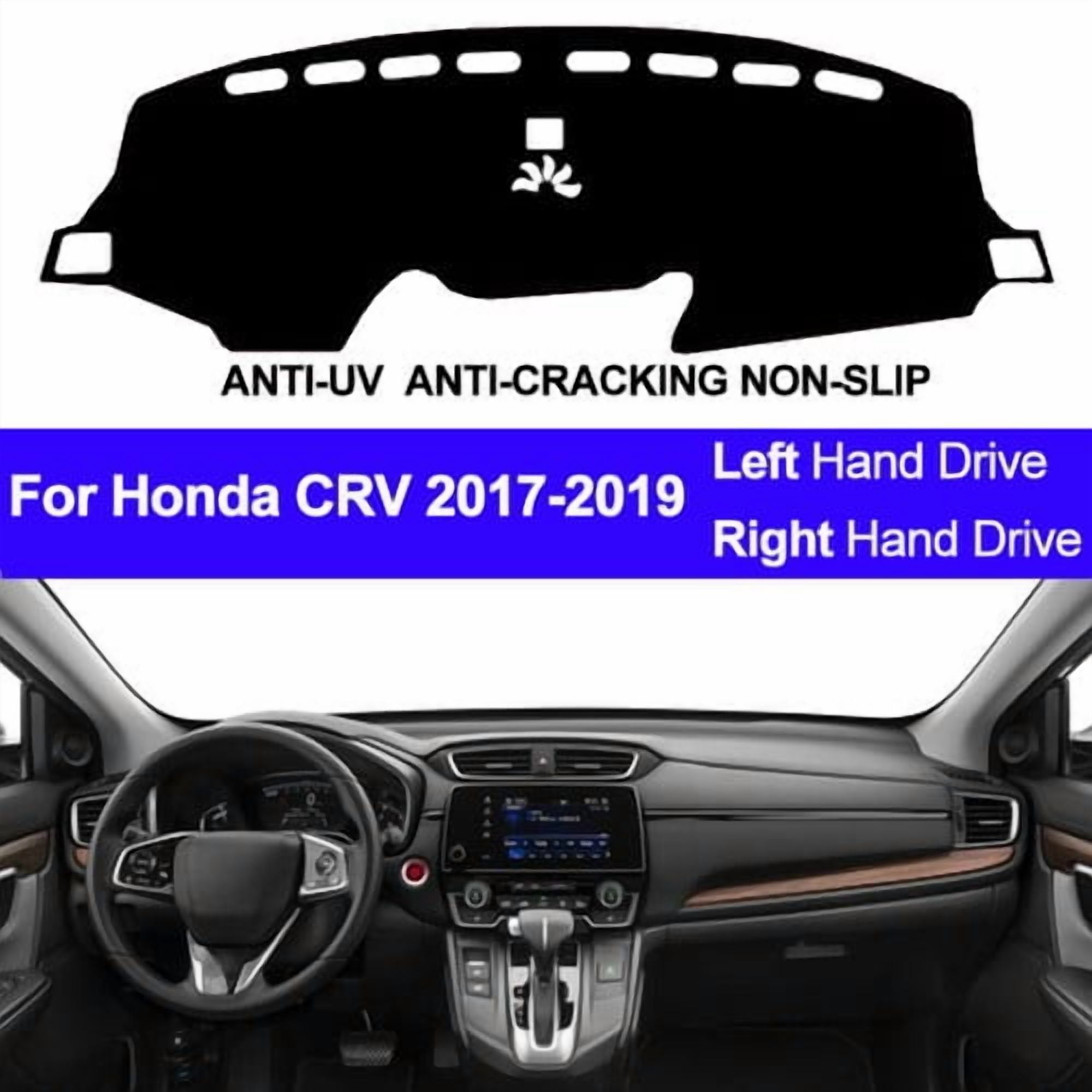 Car Dash Mat Dashboard Cover Carpet DashMat For Honda CRV CR-V 2017 2018 2019