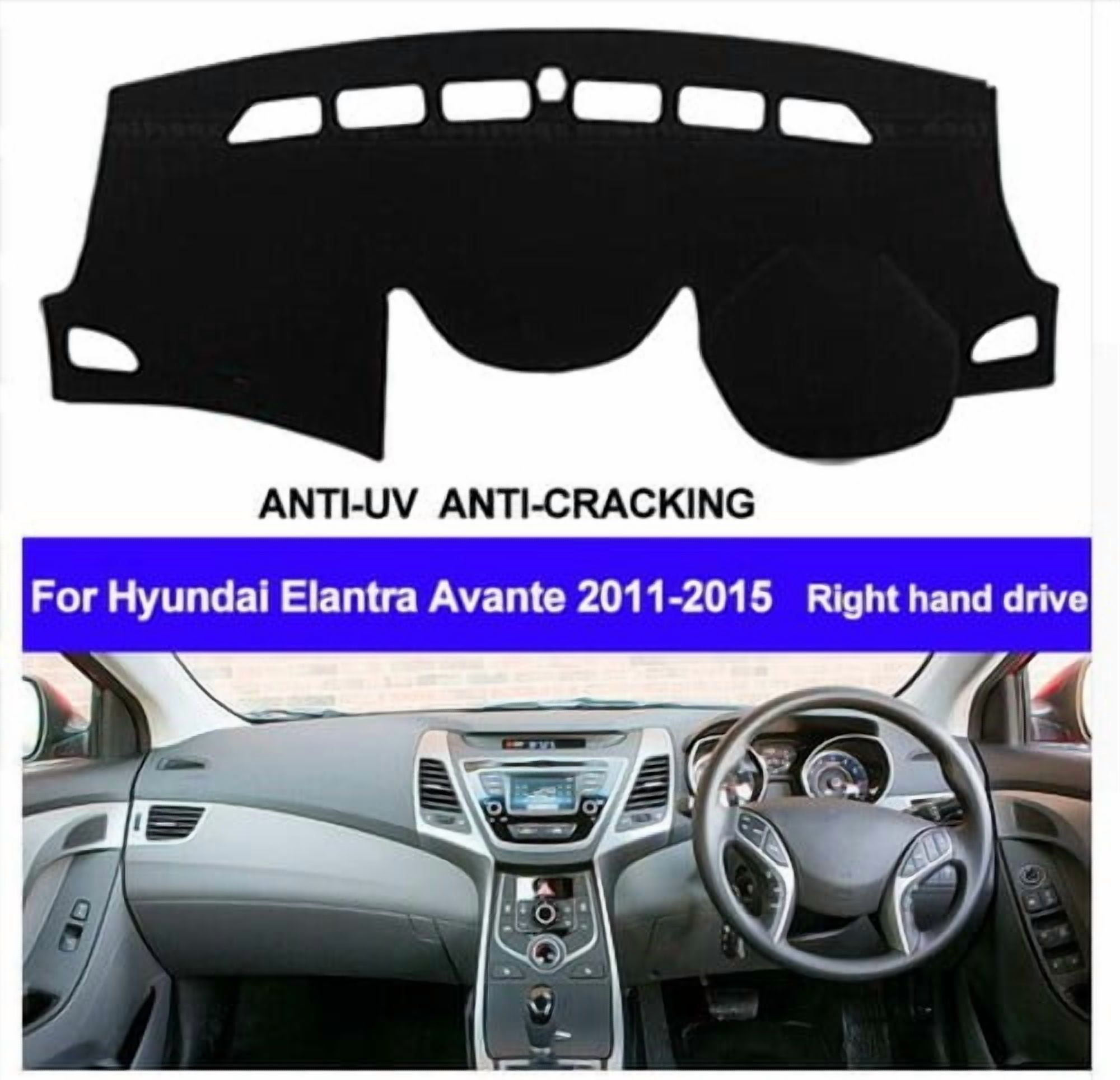 Car Dash Mat Dashboard Cover For Hyundai Elantra Avante 2011 2012 2013 2014 2015