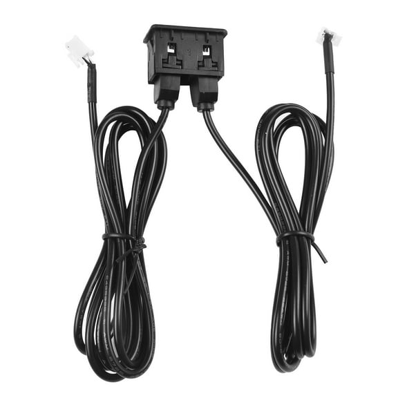 Car Dash Mount Dual Usb Port Panel Interface Extension 145Cm Cable Adapter