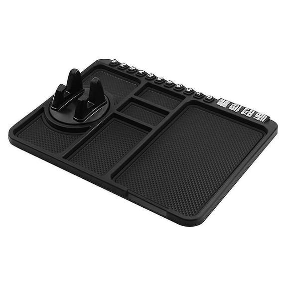 Car Dashboard Anti Slip Mat Pad Gps Mobile Phone Holder Stand Number Plate Accessories