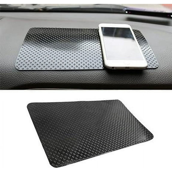 Car Dashboard Anti-Slip Rubber Pad, 10.6 x 5.11 Universal Non-Slip Car Magic Dashboard Sticky Adhesive Mat for Phones Sunglasses Keys Electronic Devices and More Use