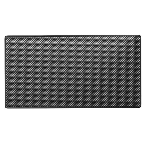 Car Dashboard Anti-Slip Rubber Pad, Universal Non-Slip Car Magic Dashboard Sticky Adhesive Mat for Phones Sunglasses (Black/Grid)