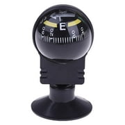 Car Dashboard Ball Compass, Inclinometer & Level Indicator, Black Plastic, 2.4x1.26 Inch, 1 Count