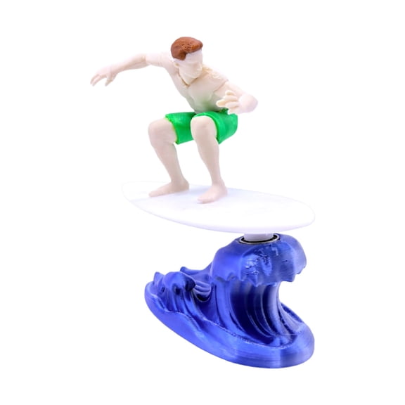 Car Dashboard Bobblehead Surfer Muscle Man Wobbler Decor, Inertial Swing Fun Interior Accessory Stable Base Eye Catching Ornament, for Car Dashboard Office Desk Decoration